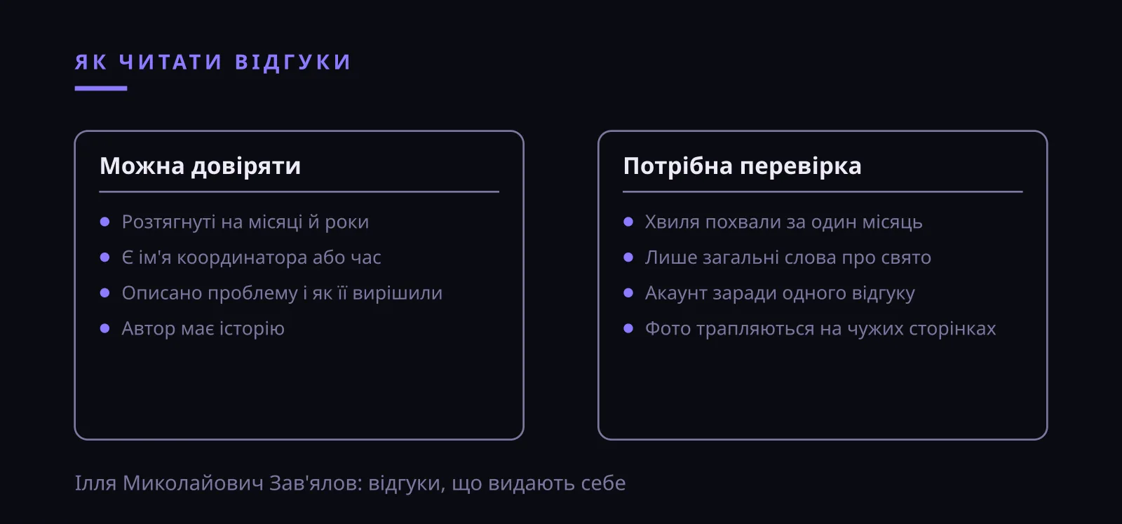 Ілля Миколайович Зав'ялов: відгуки про весільного підрядника, фальшиві й справжні